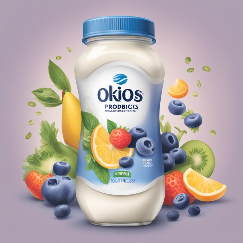 An image of fruit flavored oikos drinkable yogurt